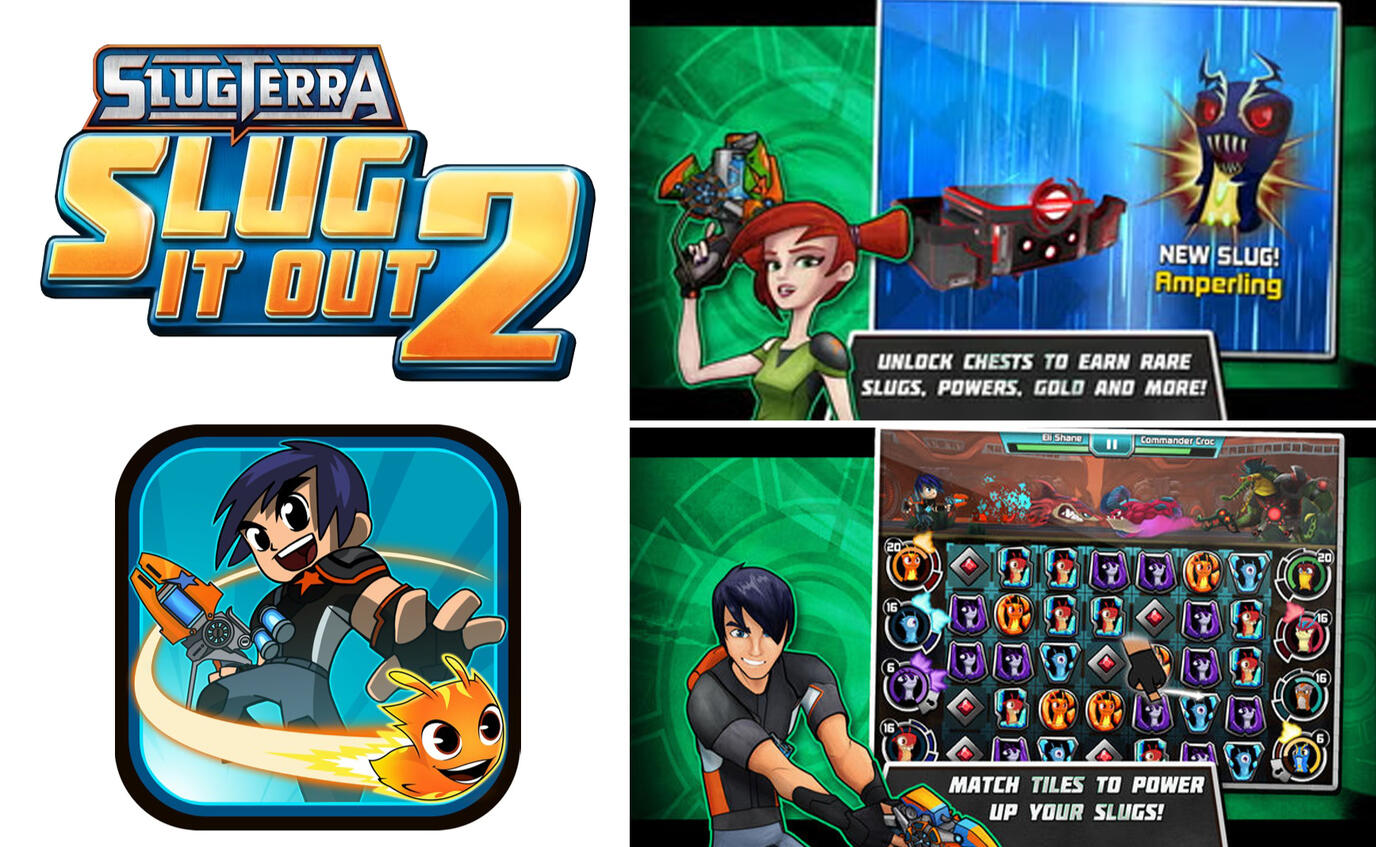 Slug it Out 2: Logo design, Icon, UI Support, and UA images