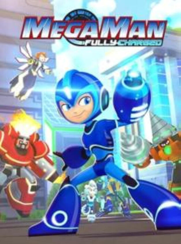 Megaman Fully Charged: Main Marketing Image Direction & Paintover, Pitch Deck Design