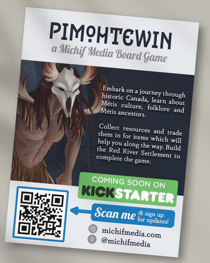 Freelance: Michif Media - Promotional Postcard
