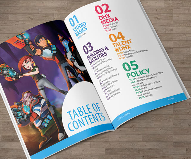 DHX Media: Employee Handbook - cover and interior