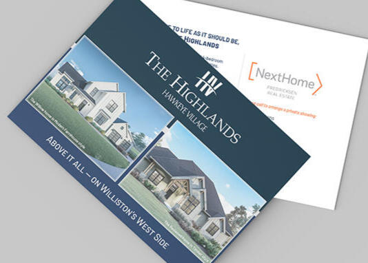 Freelance: HV Homes - Postcard Mail Advertisment