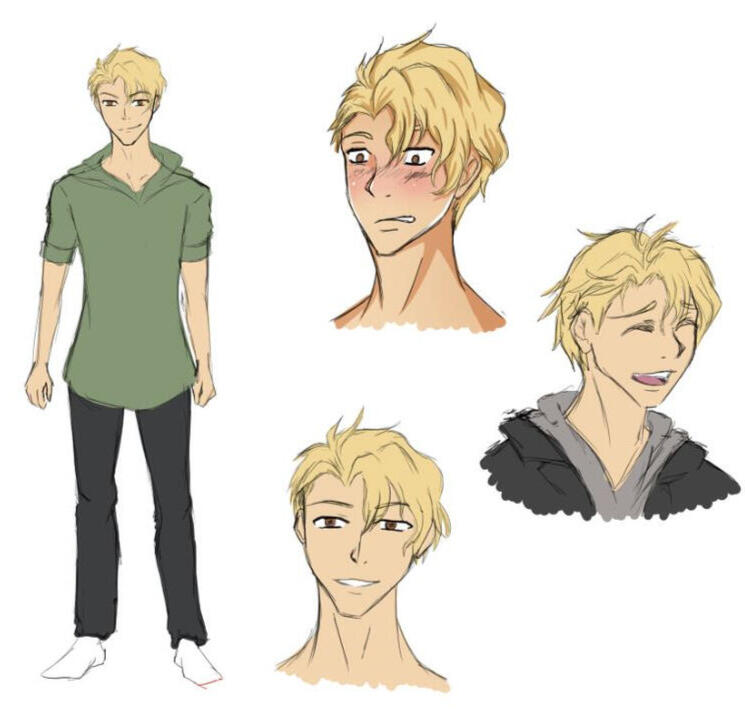 Character Design Sheet: Evan
